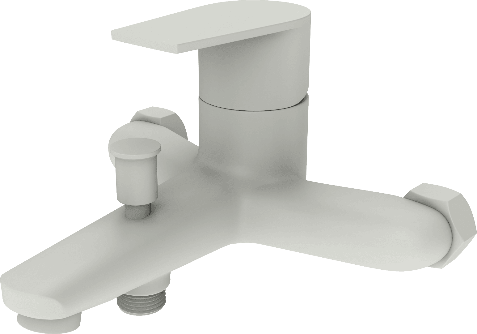 VEGAS Single lever Bath / shower mixer - Oxford White - White - VerIndistries Inc.