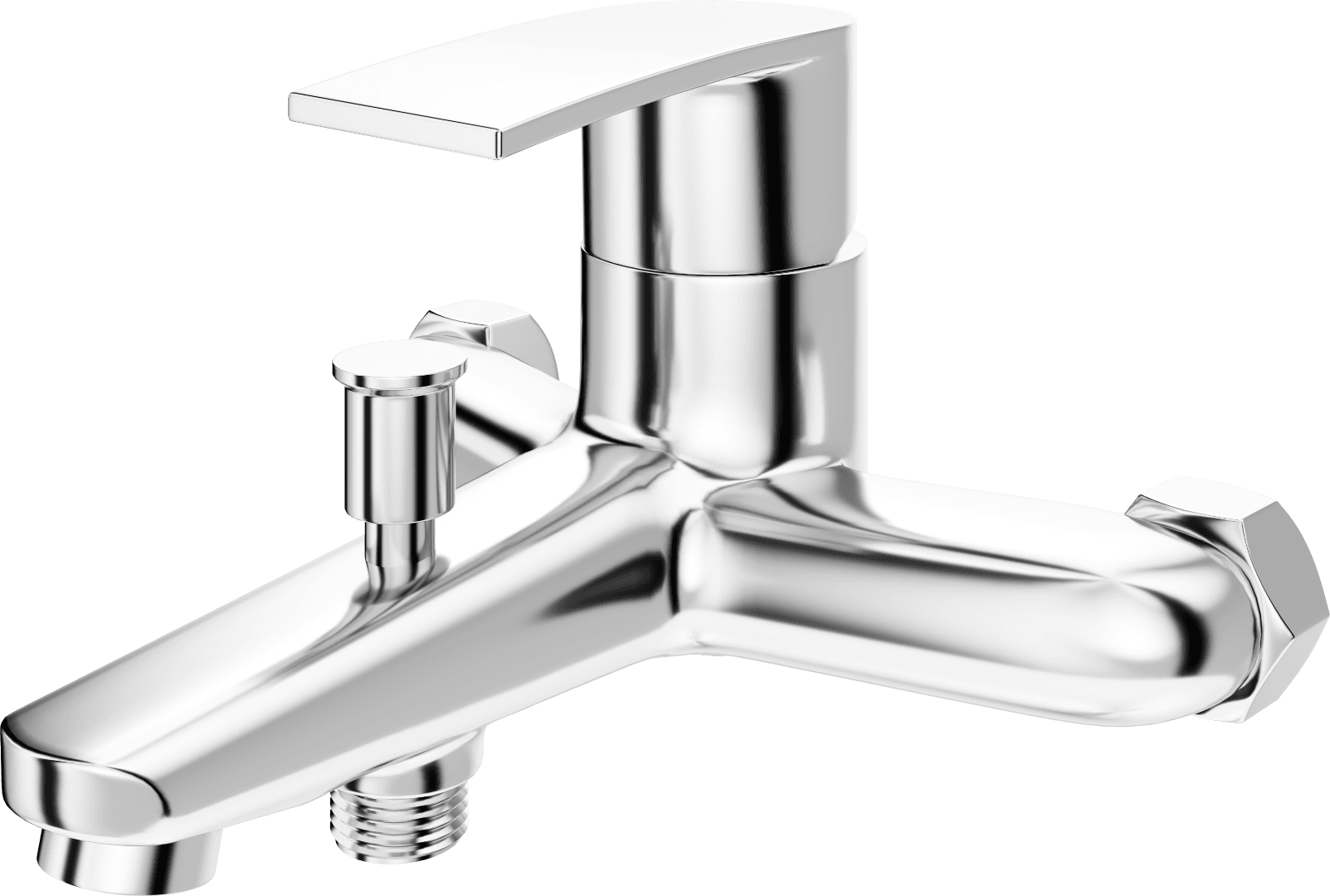 NEBULA Single lever Bath / shower mixer - Crystal Crome - Crome - VerIndistries Inc.