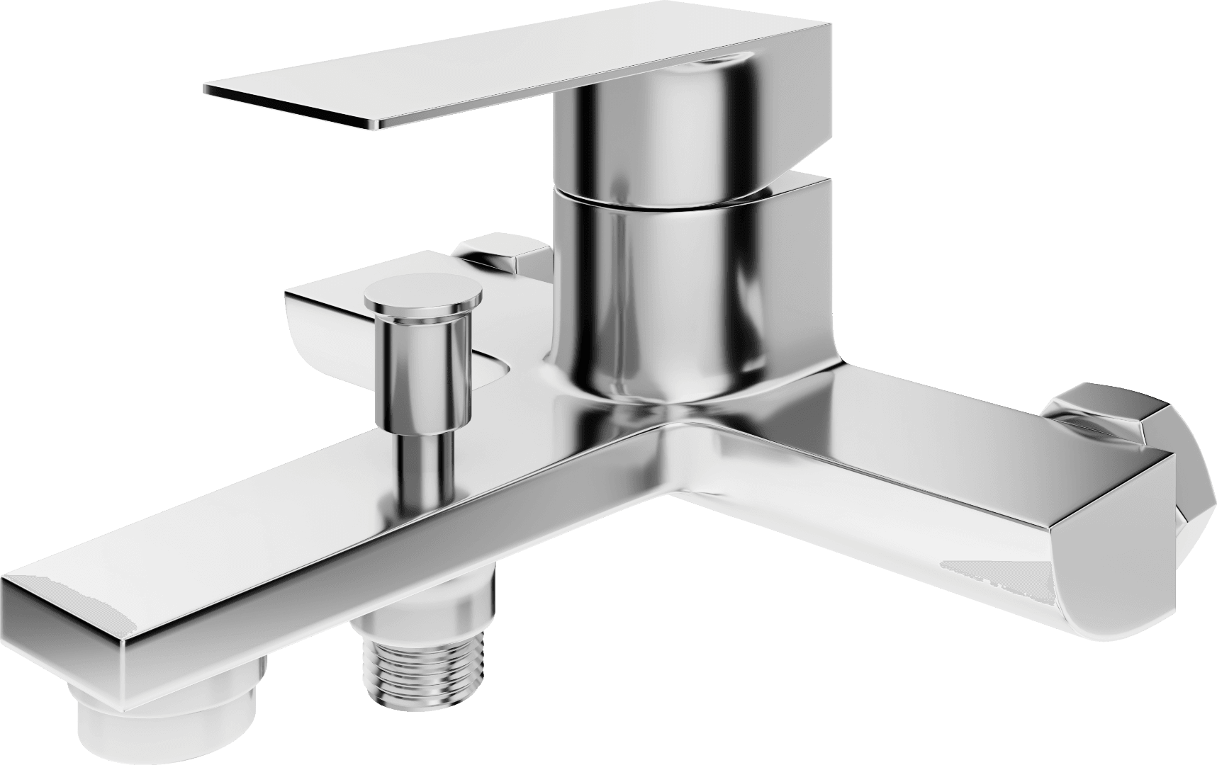 PHANTOM Single lever Bath / shower mixer - Crystal Crome - Crome - VerIndistries Inc.