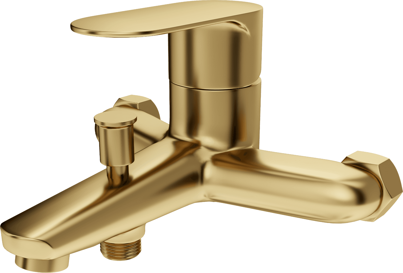 HELIOS Single lever Bath / shower mixer - Imperial Gold - Gold - VerIndistries Inc.