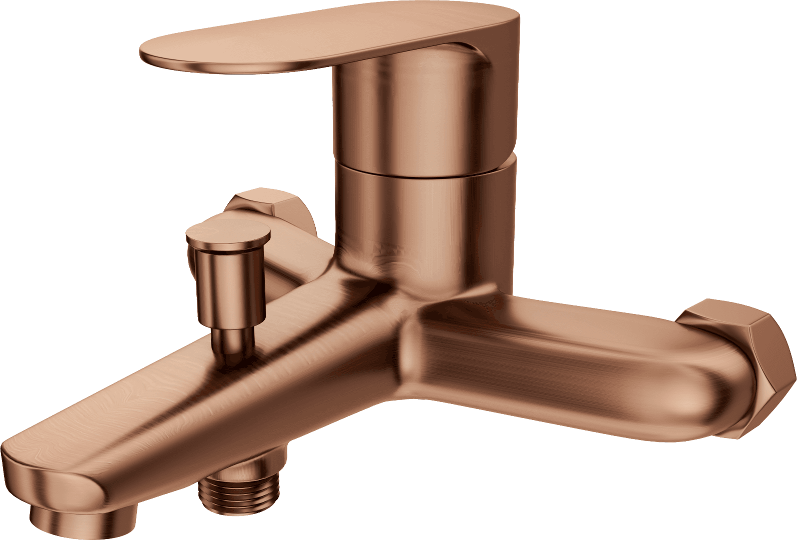 HELIOS Single lever Bath / shower mixer - Coral Gold - Rose Gold - VerIndistries Inc.