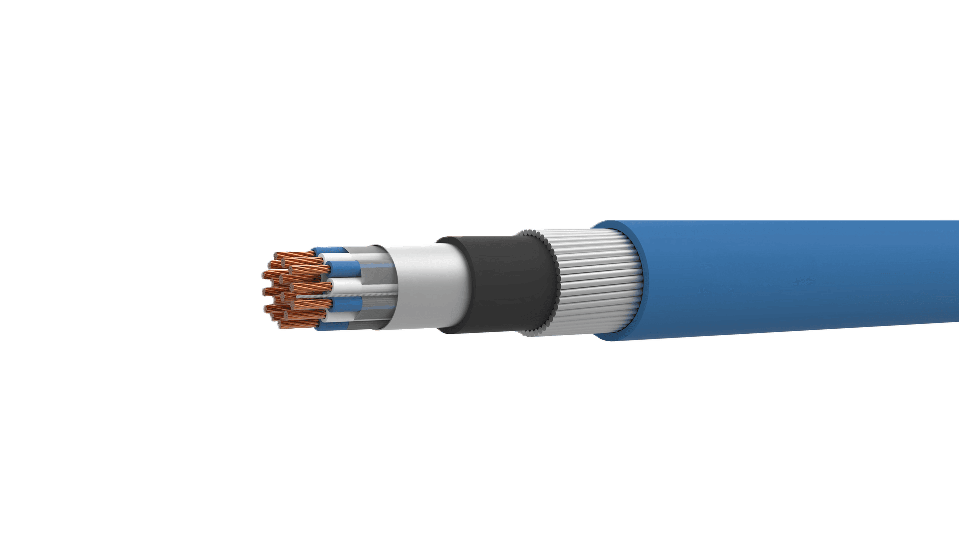 PVC/PE Insulated Overall Shielded Instrumentation Cable 300 V