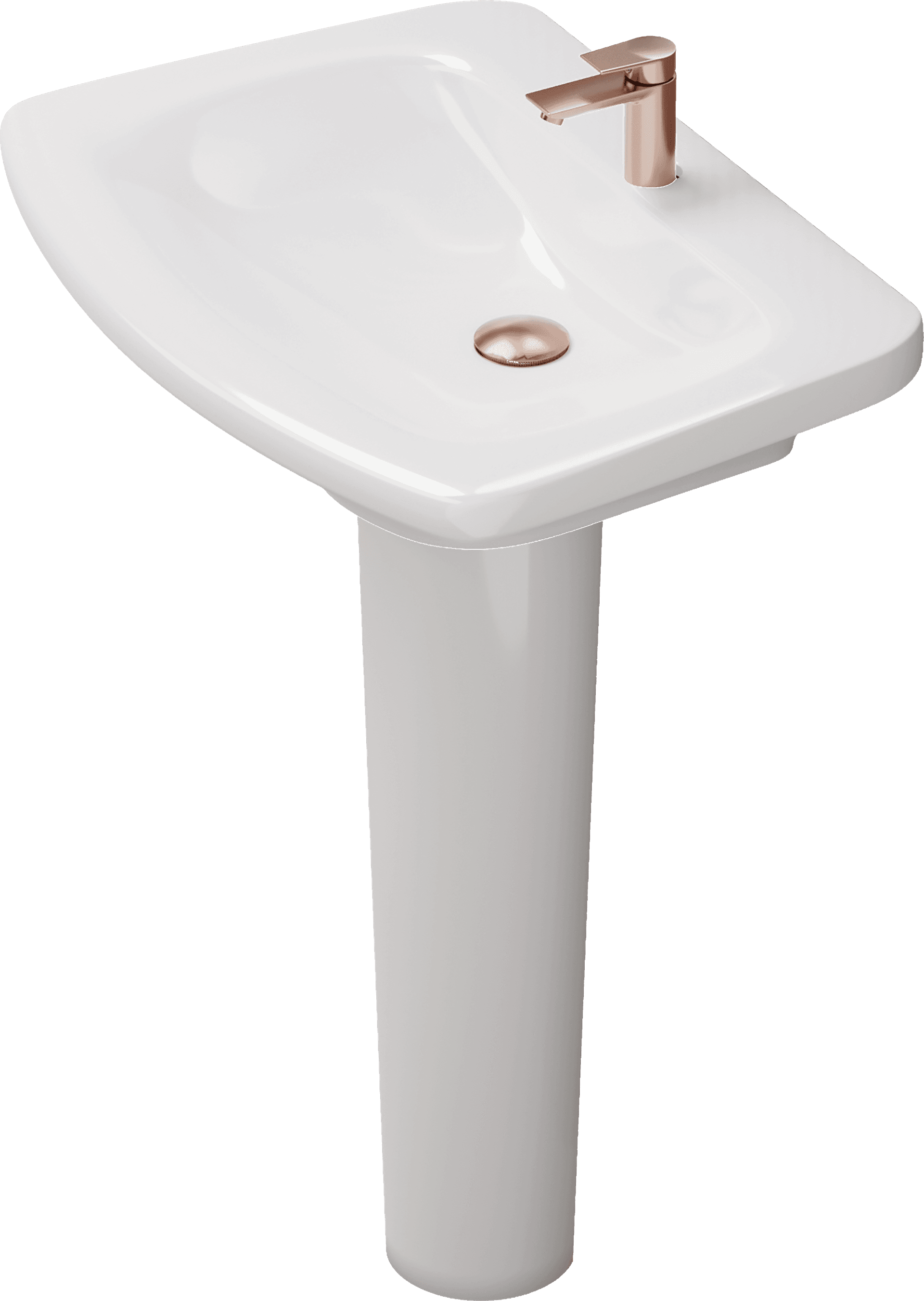 Full Pededstal Coral - White - VerIndistries Inc.
