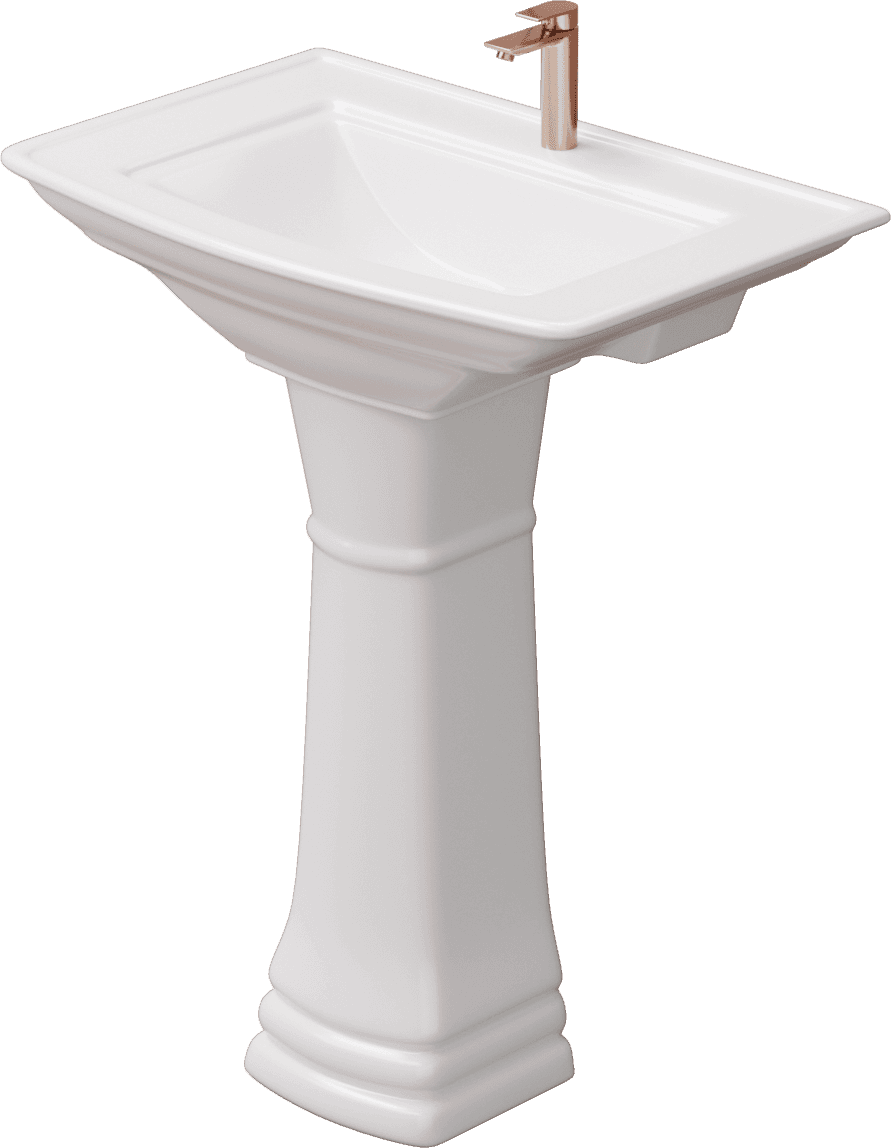 Full Pededstal Rajwadi - White - VerIndistries Inc.